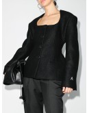fitted wool jacket