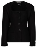 fitted wool jacket