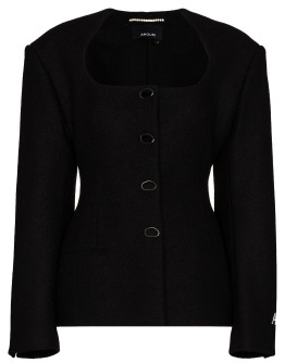 fitted wool jacket