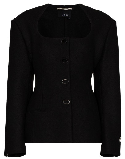 fitted wool jacket