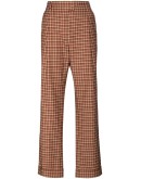 Brixton high-waist check trousers