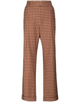 Brixton high-waist check trousers