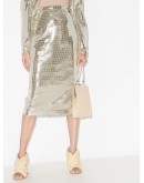 disco ball midi pencil skirt