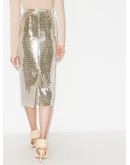 disco ball midi pencil skirt
