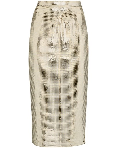 disco ball midi pencil skirt