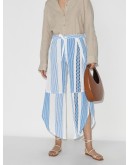 Mizan tie waist striped trousers