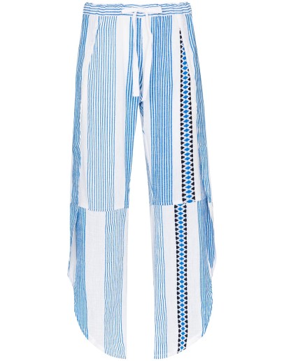 Mizan tie waist striped trousers