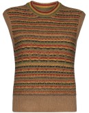 Rasta striped knit vest