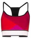 Beach Run colour-block sports bra