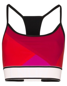 Beach Run colour-block sports bra