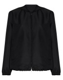 logo-print faille hooded jacket