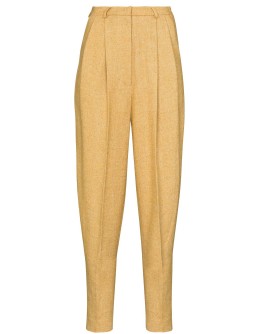 high-waist tapered trousers