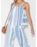 Mizan stripe-pattern camisole