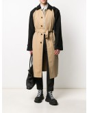 two-toned trench coat