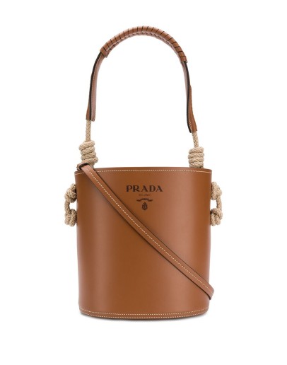 cord detail bucket bag