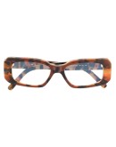 rectangular frame tortoise-shell glasses