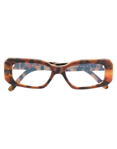 rectangular frame tortoise-shell glasses