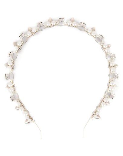 faux-pearl and crystal headband