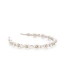 faux-pearl and crystal headband