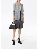 monogram button-front cardigan