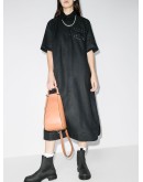 studded linen dress