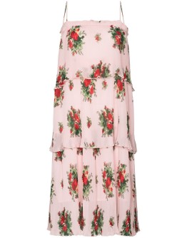 Cher pleated midi dress