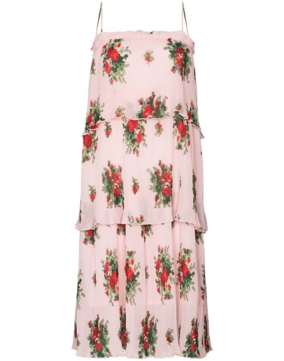 Cher pleated midi dress