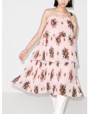 Cher pleated midi dress