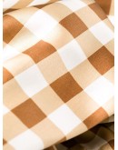 wide-leg check trousers