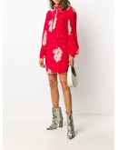 floral georgette mini dress