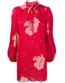 floral georgette mini dress