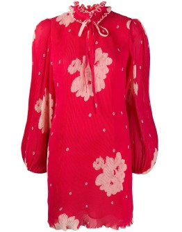 floral georgette mini dress
