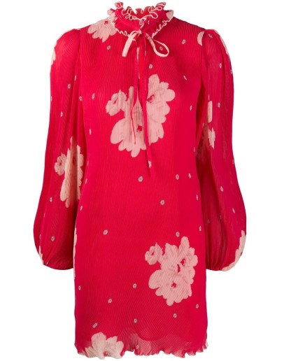 floral georgette mini dress