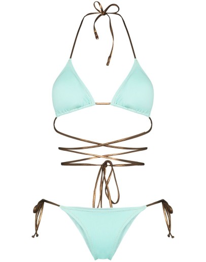 Miami tie detail bikini set