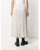 polka dot midi skirt