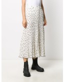 polka dot midi skirt