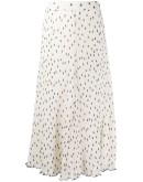 polka dot midi skirt