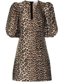 leopard-print mini dress