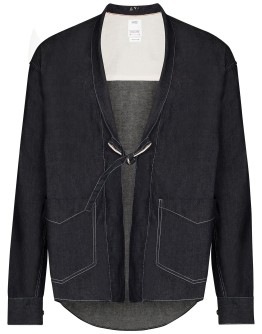 Social Sculpture tie-front shirt
