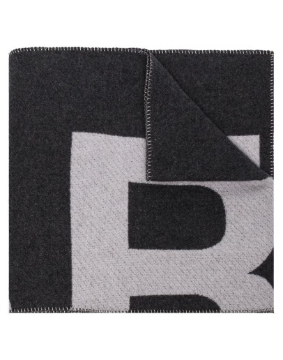 Loli logo-print blanket scarf