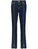 stitch-trim skinny jeans