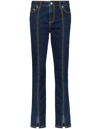stitch-trim skinny jeans