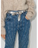 python-print leather belt