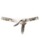 python-print leather belt