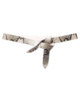 python-print leather belt