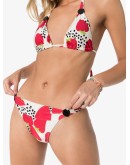 strawberry-print halterneck bikini