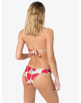 strawberry-print halterneck bikini