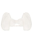 cropped buckle-detailed blouse