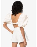 cropped buckle-detailed blouse