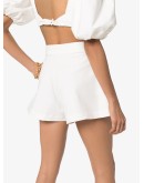 high-rise pleated shorts
